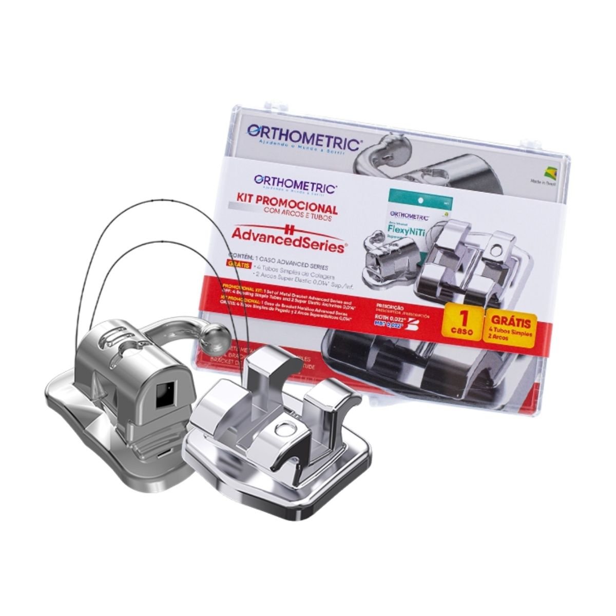 Bracket Metal Roth OM Advance x Kit c/ Tubos x 1 caso