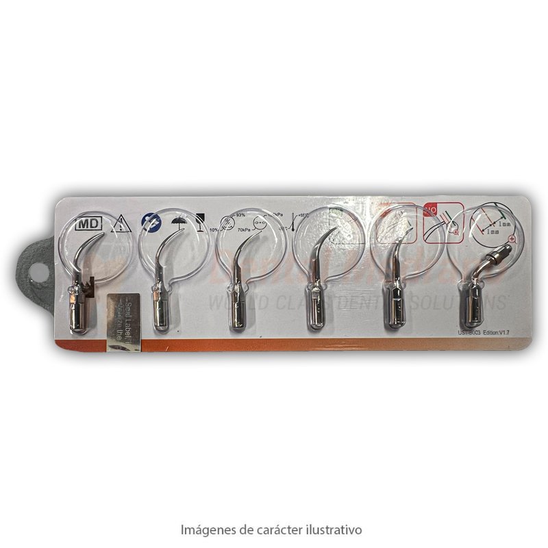 Puntas cavitador GDK x6 EMS2 + G1 G2 G4 P1 Endo1
