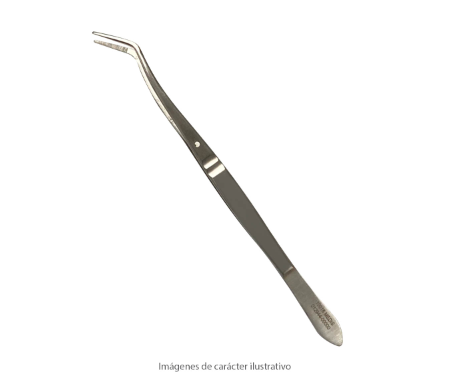 Pinza P/Algodon Meriam acodada PS 786-619 acero inox PS