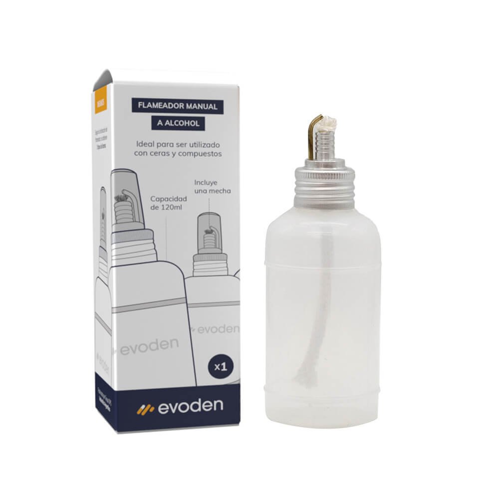 Mechero de alcohol dental manual. EVODEN