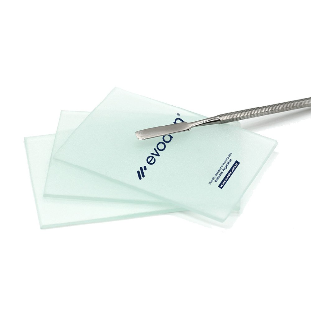 Loseta de vidrio esmerilada 100x70x3.5mm.